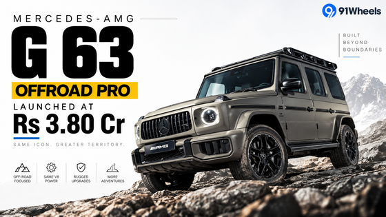 Mercedes-AMG G63 Offroad Pro Variant Launched At Rs 3.80 Cr